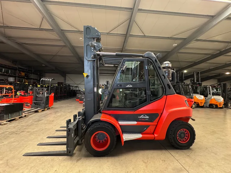 2018 Linde H50D 5.000kg 3.+4. Ventil Gabelversteller Kabine AC Klima Dieselstapler Gabelstapler 10.632 Stunden
